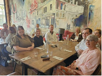 Wagga team celebration of Cathrine